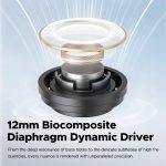 SoundPEATS Clear Wireless Earbuds Bluetooth 5.3 Earphone in Ear Buds 12mm Drivers Dual Mic with ENC Clear Calls Game Mode 40Hrs Playtime IPX4 Transparent Design - Black - BB - Image 3