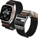 Spigen DuraPro Flex Ultra Designed for Apple Watch Band for Apple Watch Ultra 2 / Apple Watch Ultra 49mm Series 9 /8 / SE2 / 7/ 6 / SE / 5 / 4 / 3 / 2 /1 45mm / 44mm / 42mm Adjustable Solo Loop Band Strap - AMP05981 - Black