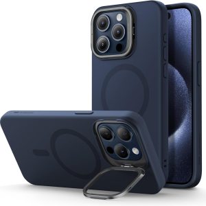 iPhone 15 Pro Max ESR Cloud Soft Magsafe With Stand Case - Blue - BIS