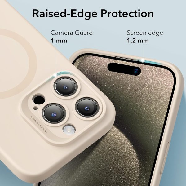 iPhone 15 Pro Max ESR Cloud Soft Magsafe Case - Tan - BIS - Image 3