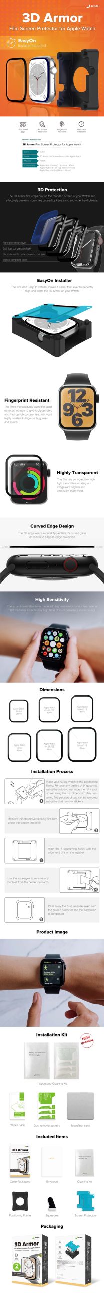 EN 790 JCP4188 JCP4189 3D Armor Film Screen Protector for Apple Watch scaled