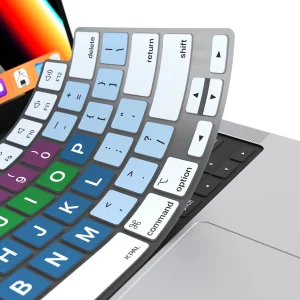 MacBook Air 15″ M2 / Air 13″ M2 / MacBook Pro 14″ M2, M1 / MacBook Pro 16″ M2, M1 VerSkin Inclusive Keyboard Protector by JCPAL - US-Layout - Black -  JCP2443 - Image 2