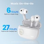 Sounarc Q2 Earbuds Hybrid Dual Driver TWS Wireless Earphones with Bluetooth 5.3, One Key Recovery, 32 Hours Playtime - White - Image 7