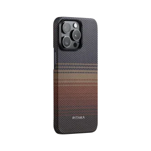 iPhone 15 Pro Max PITAKA MagEZ Case 5 Aramid Fiber Case - Sunset - Image 5