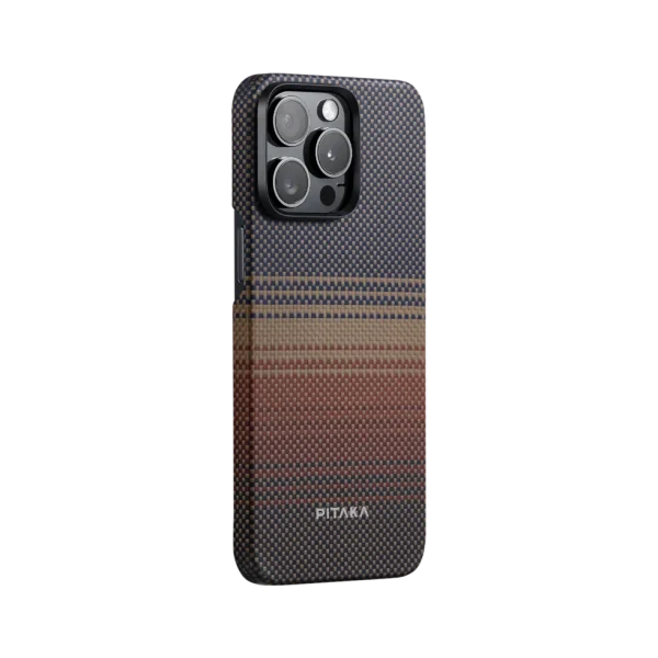 iPhone 15 Pro Max PITAKA MagEZ Case 5 Aramid Fiber Case - Sunset - Image 5