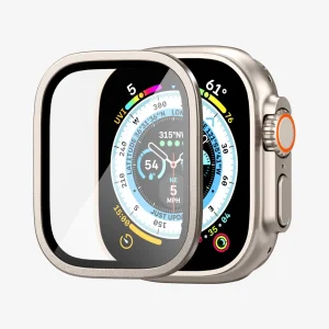 Apple Watch Ultra 2 / 1 Screen Protector Glas.tR Slim Pro by Spigen for 49mm - Natural Titanium - AGL06161 - Image 6