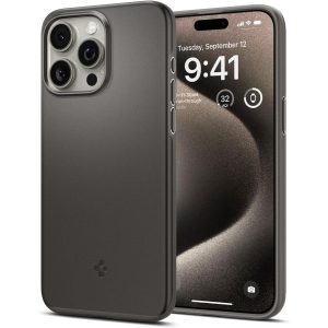 iphone 15 pro max thin fit gunmetal case spigen best price in pakistan