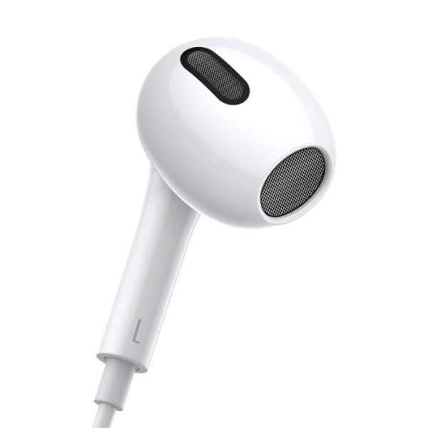 Baseus  Encok 3.5mm Wired Earphones H17 - White - Image 4