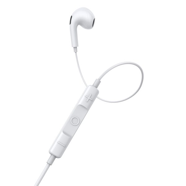 Baseus  Encok 3.5mm Wired Earphones H17 - White - Image 2