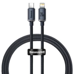Baseus Crystal Shine Series Fast Charging Data Cable Type-C to iPhone 20W 1.2M - Black