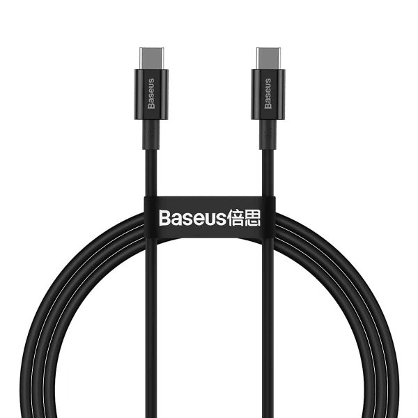 Baseus Superior Series Type-C to Type-C 100W 2M - Black - Image 1