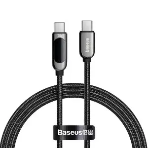 Baseus Display Fast Charging Data Cable Type-C to Type-C 100W 1M - Black