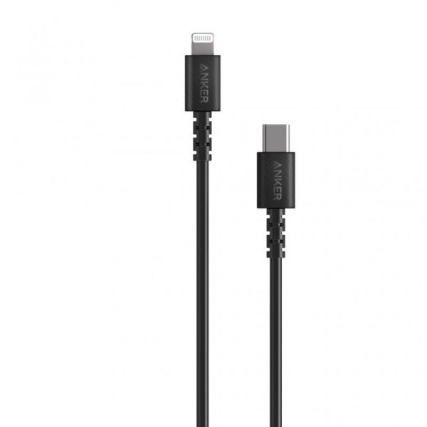1631375697_Anker-PowerLine-Select-USB-C-to-Lightning-Cable_(1) Anker PowerLine Select USB-C To Lightning Cable 3ft - Black - BIS - Image 1