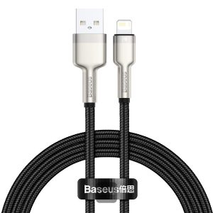 Baseus Cafule Cable USB to iPhone 2.4A 1M - Black