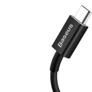 Baseus Superior Series Fast Charging Data Cable USB to Micro 2A 1M - Black - Image 2