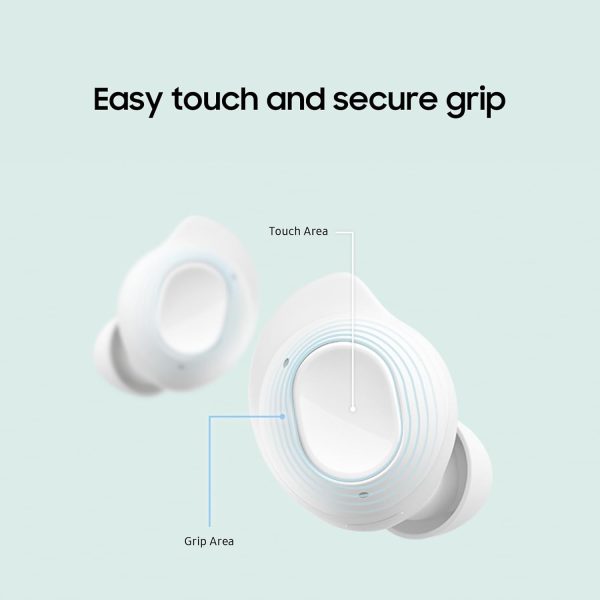 SAMSUNG Galaxy Buds FE True Wireless Bluetooth Earbuds Comfort and Secure in Ear Fit Wing-Tip Design Auto Switch Audio Touch Control Built-in Voice Assistant - White - Image 3