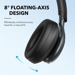 Anker Soundcore Space One Wireless Bluetooth Over-Ear Noise Cancelling Headphones - Black - A3035011 - OP - Image 2
