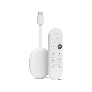 Google Chromecast 4K Streaming Stick Entertainment on Your TV With Voice Search Watch Movies Shows and Live TV in 4K HDR - White
