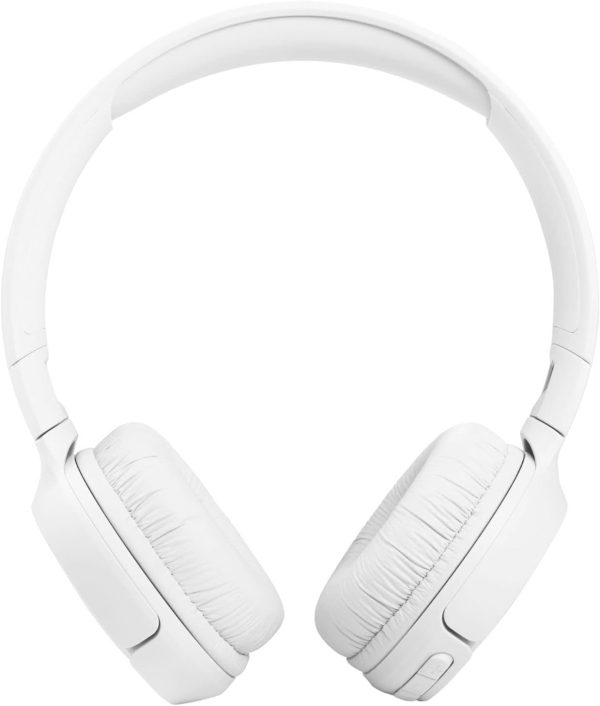JBL Tune 510BT Wireless On-Ear Headphones with Purebass Sound - White - Image 7