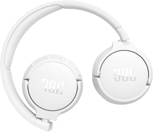 JBL Tune 670NC Wireless On-Ear Headphones with Adaptive Noise Cancelling Bluetooth Lightweight Design and 70 hours Battery Life - White - Image 2