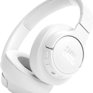 JBL Tune 720BT Wireless On-Ear Headphones Bluetooth 5.3 Hands-Free Calls Audio Cable and 76-Hour Battery Life - White