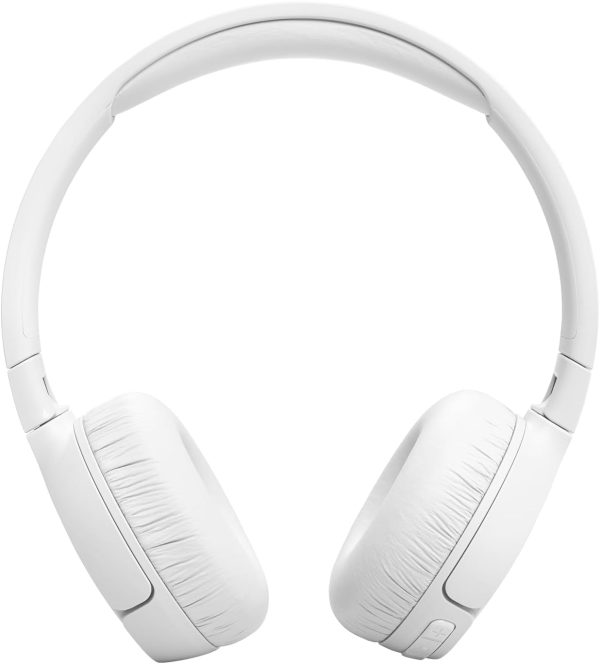 JBL Tune 670NC Wireless On-Ear Headphones with Adaptive Noise Cancelling Bluetooth Lightweight Design and 70 hours Battery Life - White - Image 4