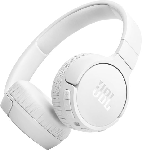 51uRnJkfnEL._AC_SL1500_ JBL Tune 670NC Wireless On-Ear Headphones with Adaptive Noise Cancelling Bluetooth Lightweight Design and 70 hours Battery Life - White - Image 1