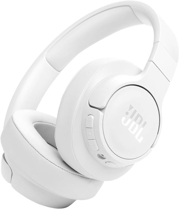 51yZ8IGYlPL._AC_SL1500_ JBL Tune 770NC Wireless Over Ear ANC Headphones with Mic Upto 70 Hrs Playtime Speedcharge Google Fast Pair Dual Pairing BT 5.3 LE Audio Customize on Headphones App - White - Image 1