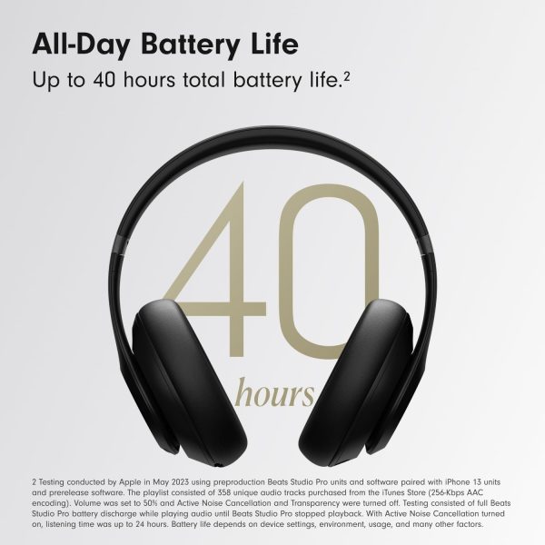 61FpnTNFugL._AC_SL1500_ Beats Studio Pro Wireless Bluetooth Noise Cancelling Headphones  Personalized Spatial Audio, USB-C Lossless Audio Apple & Android Compatibility Up to 40 Hours Battery Life - Sandstone - Image 5