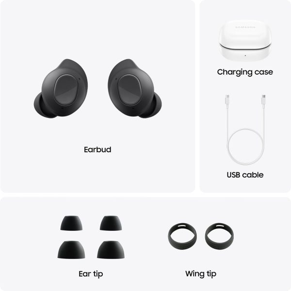 SAMSUNG Galaxy Buds FE True Wireless Bluetooth Earbuds Comfort and Secure in Ear Fit Wing-Tip Design Auto Switch Audio Touch Control Built-in Voice Assistant - Graphite - Image 4