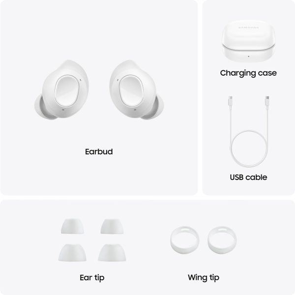 SAMSUNG Galaxy Buds FE True Wireless Bluetooth Earbuds Comfort and Secure in Ear Fit Wing-Tip Design Auto Switch Audio Touch Control Built-in Voice Assistant - White - Image 7