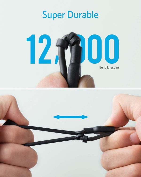 Anker PowerLine II 3-in-1 Cable 3ft - Black - BIS - Image 5