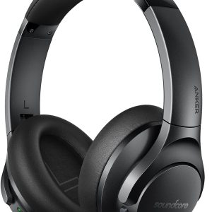 Anker Soundcore Life Q20+ Active Noise Cancelling Headphones 40H Playtime Hi-Res Audio App Connect to 2 Devices Memory Foam Earcups Bluetooth Headphones for Travel Home Office - BIS