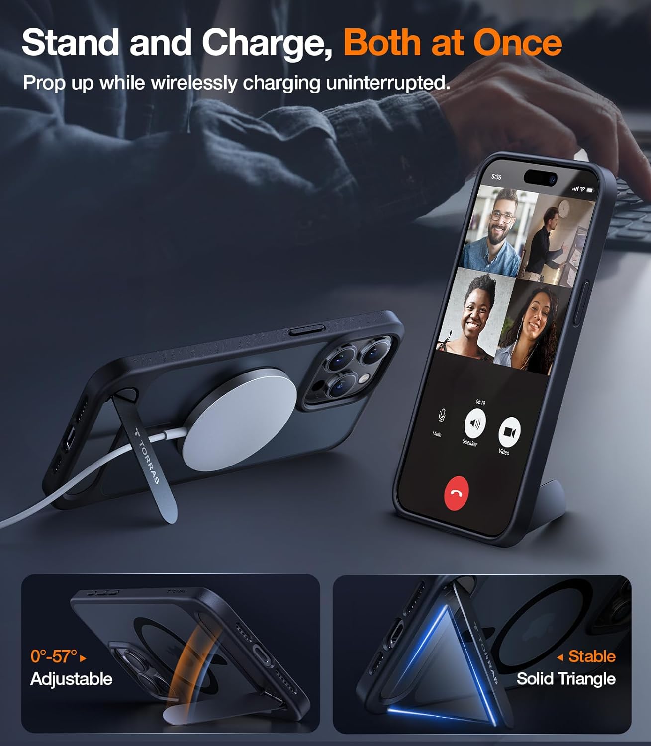 iPhone 15 Pro UPRO Pstand Series - Black