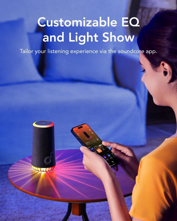 71C8x-DHMXL._AC_SL1500_ Anker Soundcore Glow Portable Speaker - Black - A3166011 - OP - Image 3