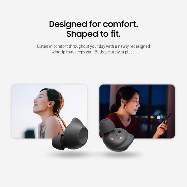 SAMSUNG Galaxy Buds FE True Wireless Bluetooth Earbuds Comfort and Secure in Ear Fit Wing-Tip Design Auto Switch Audio Touch Control Built-in Voice Assistant - White - Image 4