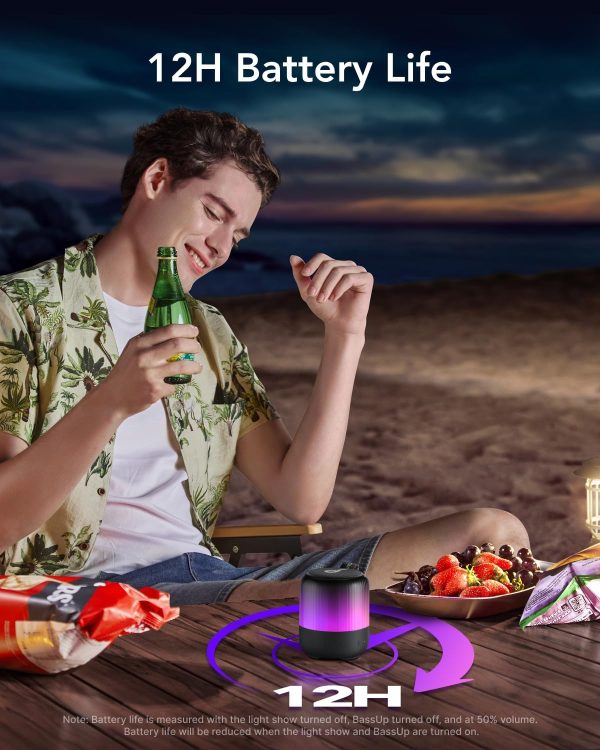 Anker Soundcore Glow Mini Portable Speaker - Black - A3136011 - OP - Image 4