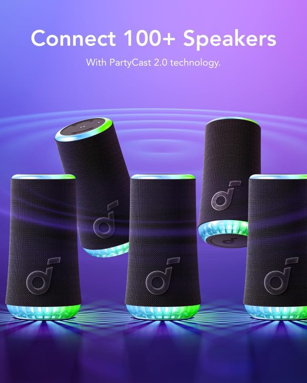 71a18Wdmu8L._AC_SL1500_ Anker Soundcore Glow Portable Speaker - Black - A3166011 - OP - Image 4