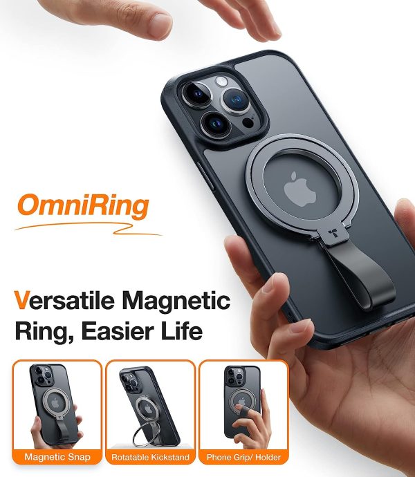 71aV0FGfwFL._AC_SL1500_ TORRAS OmniRing Magnetic Phone Grip Holder Kickstand, Compatible with PopSockets MagSafe Ring Removable - Silver - Image 7