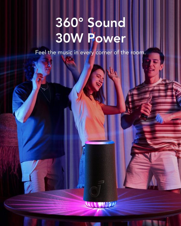 71k3RzRDc9L._AC_SL1500_ Anker Soundcore Glow Portable Speaker - Black - A3166011 - OP - Image 6