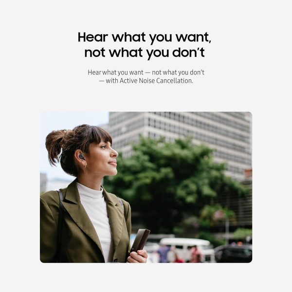 SAMSUNG Galaxy Buds FE True Wireless Bluetooth Earbuds Comfort and Secure in Ear Fit Wing-Tip Design Auto Switch Audio Touch Control Built-in Voice Assistant - White - Image 2