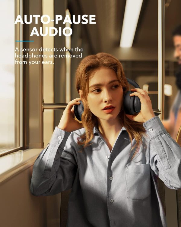 Anker Soundcore Life Q35 Multi Mode Active Noise Cancelling Bluetooth Headphones with LDAC for Hi Res Wireless Audio 40H Playtime Comfortable Fit Clear Calls for Home Work Travel - Black - A3027012 - Image 3