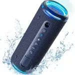 Tronsmart T7 Lite 24W Portable Bluetooth Speaker Enhanced Bass Rainbow Light Show 24H Playtime IPX7 Waterproof Wireless Stereo Pairing Bluetooth 5.3 for Home Outdoor Travel - Blue - GC