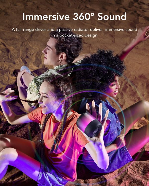 Anker Soundcore Glow Mini Portable Speaker - Black - A3136011 - OP - Image 6