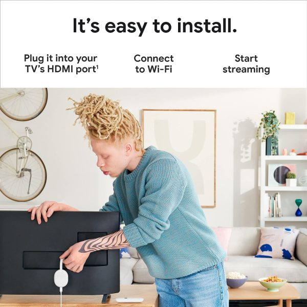 Google Chromecast HD Streaming Stick Entertainment on Your TV With Voice Search  Watch Movies Shows and Live TV in 1080p HD - White - Image 6