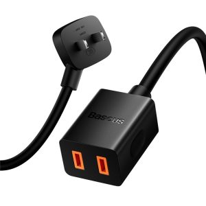 Baseus PowerCombo Mini Power Strip 1AC with 1.0m Power Cord CN Plug - Black