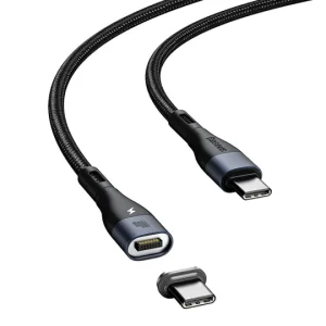 Baseus Magnetic Cable Type C to Type C 100W 1.5M - Black - Image 3
