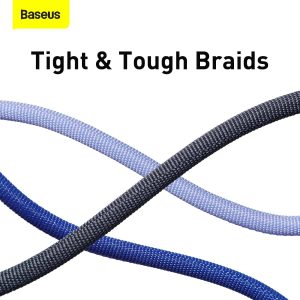 Baseus Crystal Shine Series Fast Charging Data Cable Type-C to Type-C 100W 1.2M - Black - Image 6