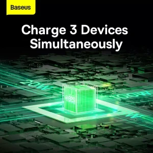 Baseus Traction Retractable 3 in 1 Cable Desktop Orgranizer Type C to M+L+C 100W 1.7M - Black - Image 5