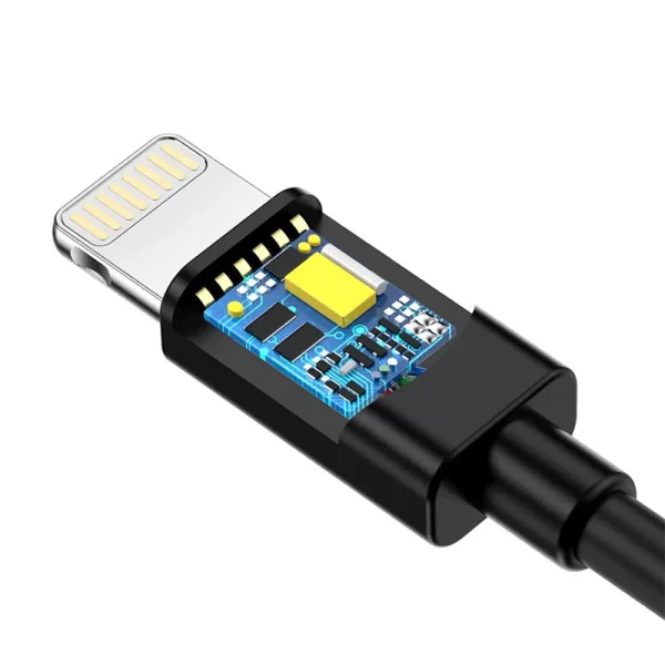 Buy-CHOETECH-1.8m-MFi-Certified-Lightning-To-USB-Cable-2.4A-Fast-Charging-Data-Cable-Black-IP0027-in-Pakistan-at-Dab-Lew-Tech-6 Choetech USB to Lightning Cable Apple Mfi Certified (1.8m/5.9ft) - Black - IP0027 - GC - Image 5